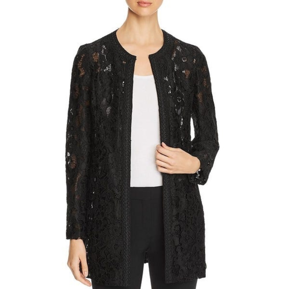 Karl Lagerfeld Black Lace Jacket